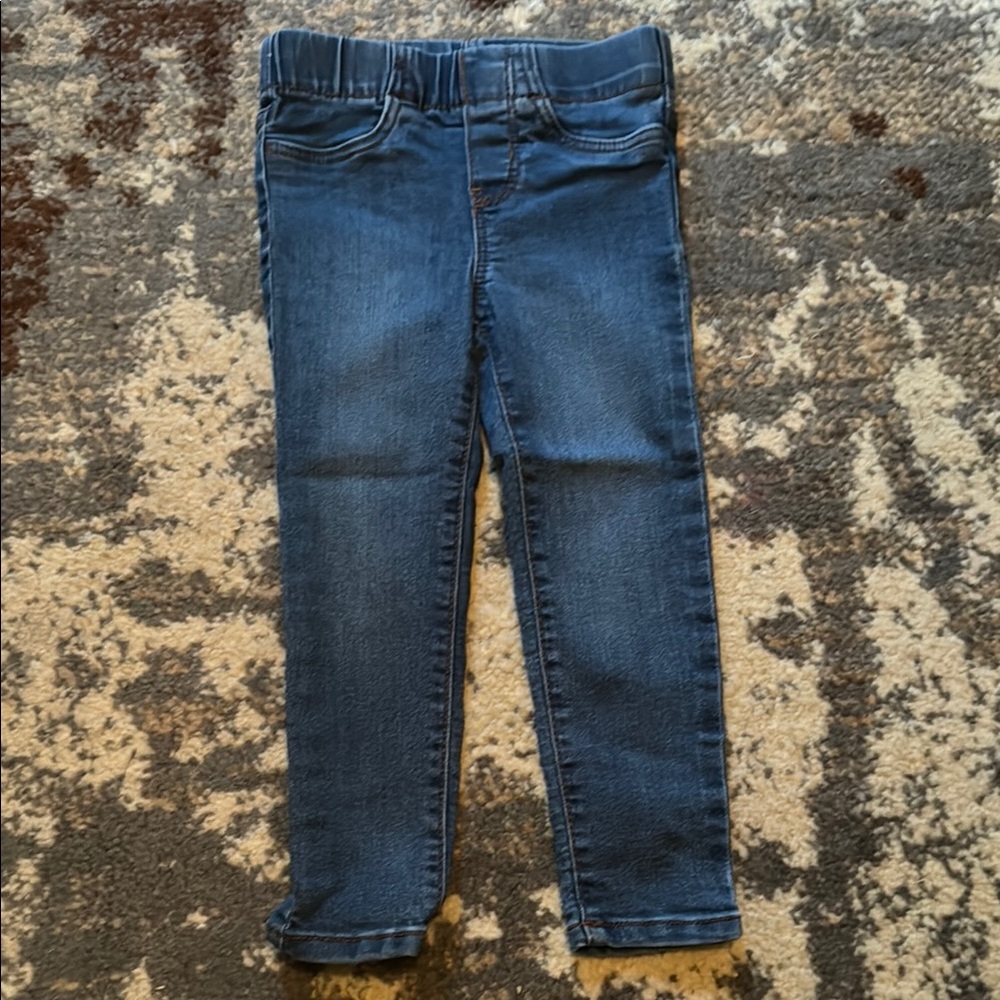 Carter's Blue Slim Fit Jeggings with Elastic Waistband